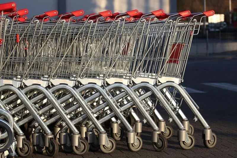 Advanced trolley collection in a shopping centre car park